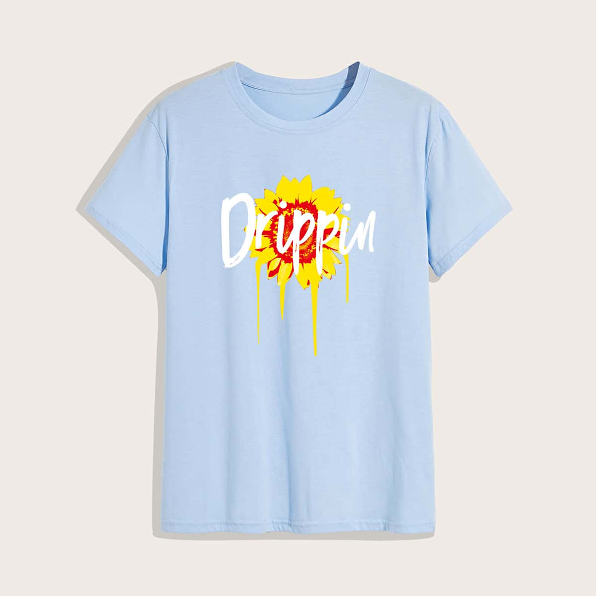 

Guys Letter Graphic Tee, Baby blue