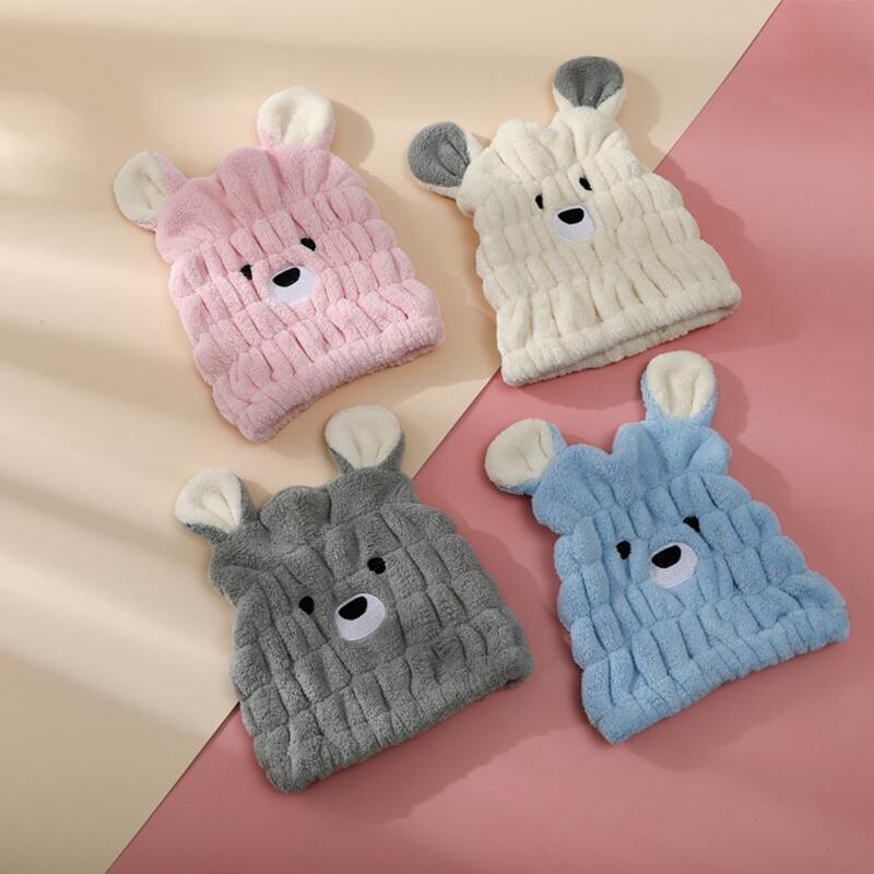 

1pc Cartoon Hair Drying Cap, Multicolor