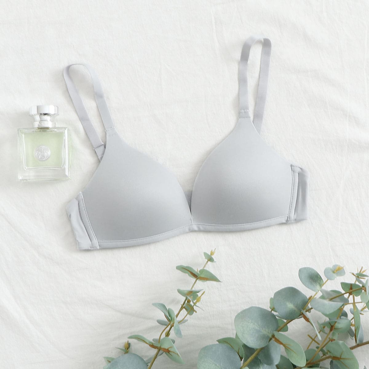 

Adjustable Strap Bra, Light grey