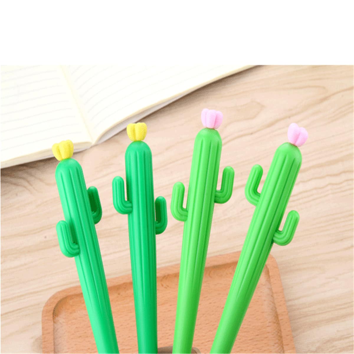 

2pcs Cactus Gel Pen, Black