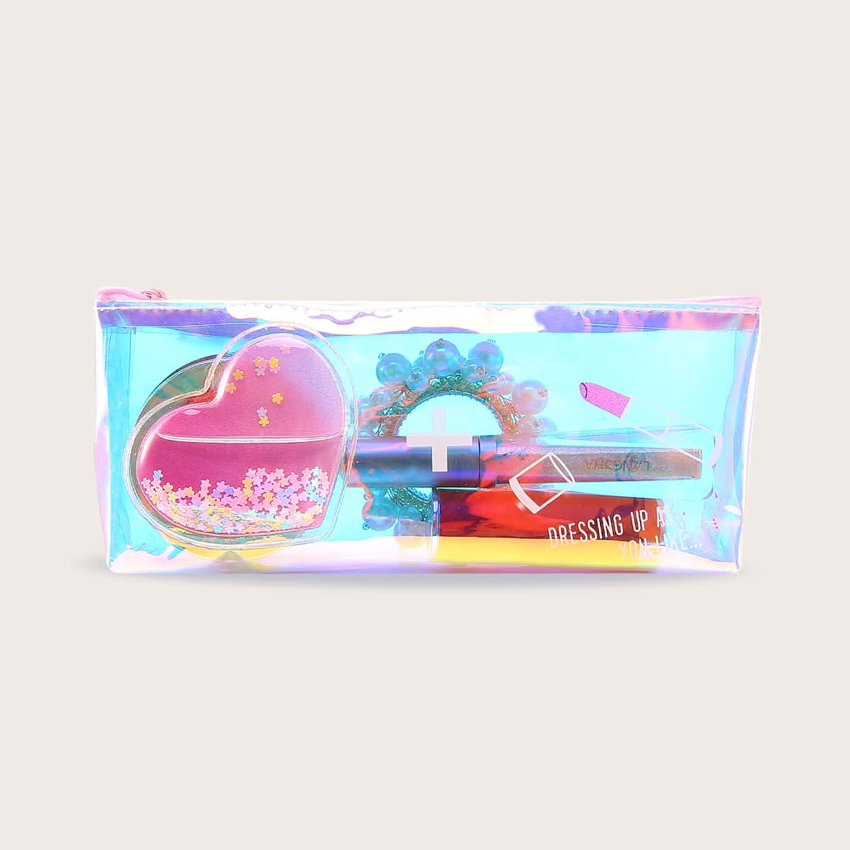 

Iridescent Clutch Bag, Multicolor