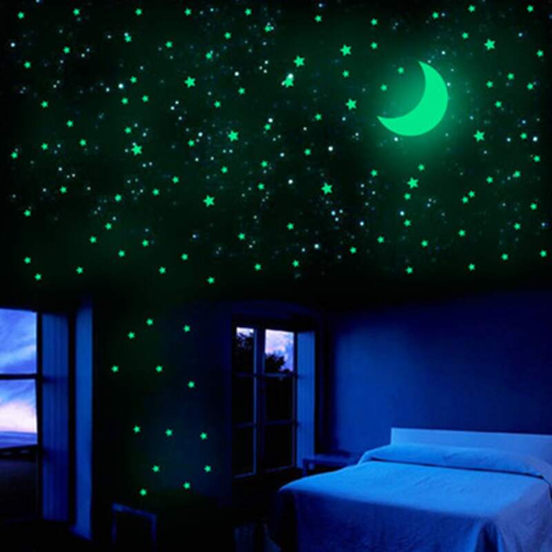

Luminous Galaxy Wall Sticker, Green