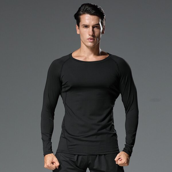 

Men Raglan Sleeve Solid Athletic Tee, Black