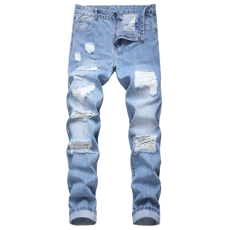 

Guys Ripped Jeans, Light wash