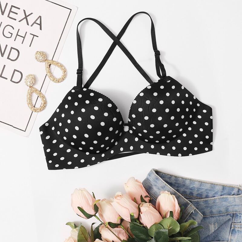 

Polka Dot Bra, Black and white