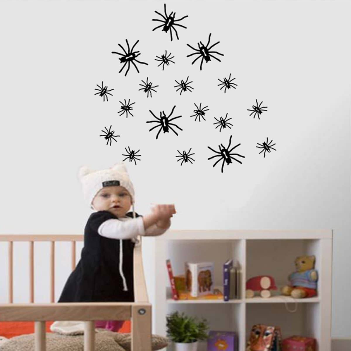

Spider Wall Sticker, Black