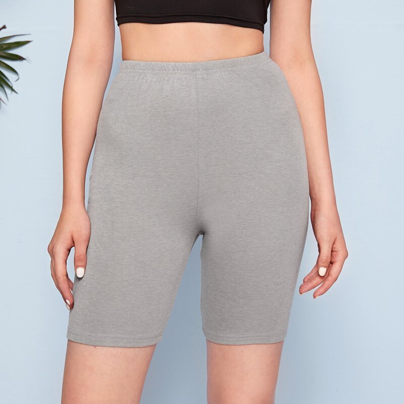 

Solid Biker Shorts, Light grey