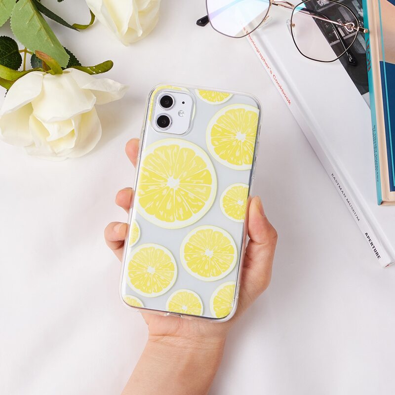 

Lemon Clear iPhone Case, Yellow