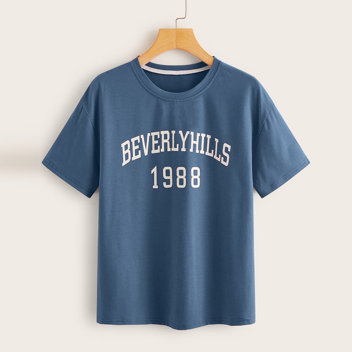 

Letter Graphic Tee, Navy blue