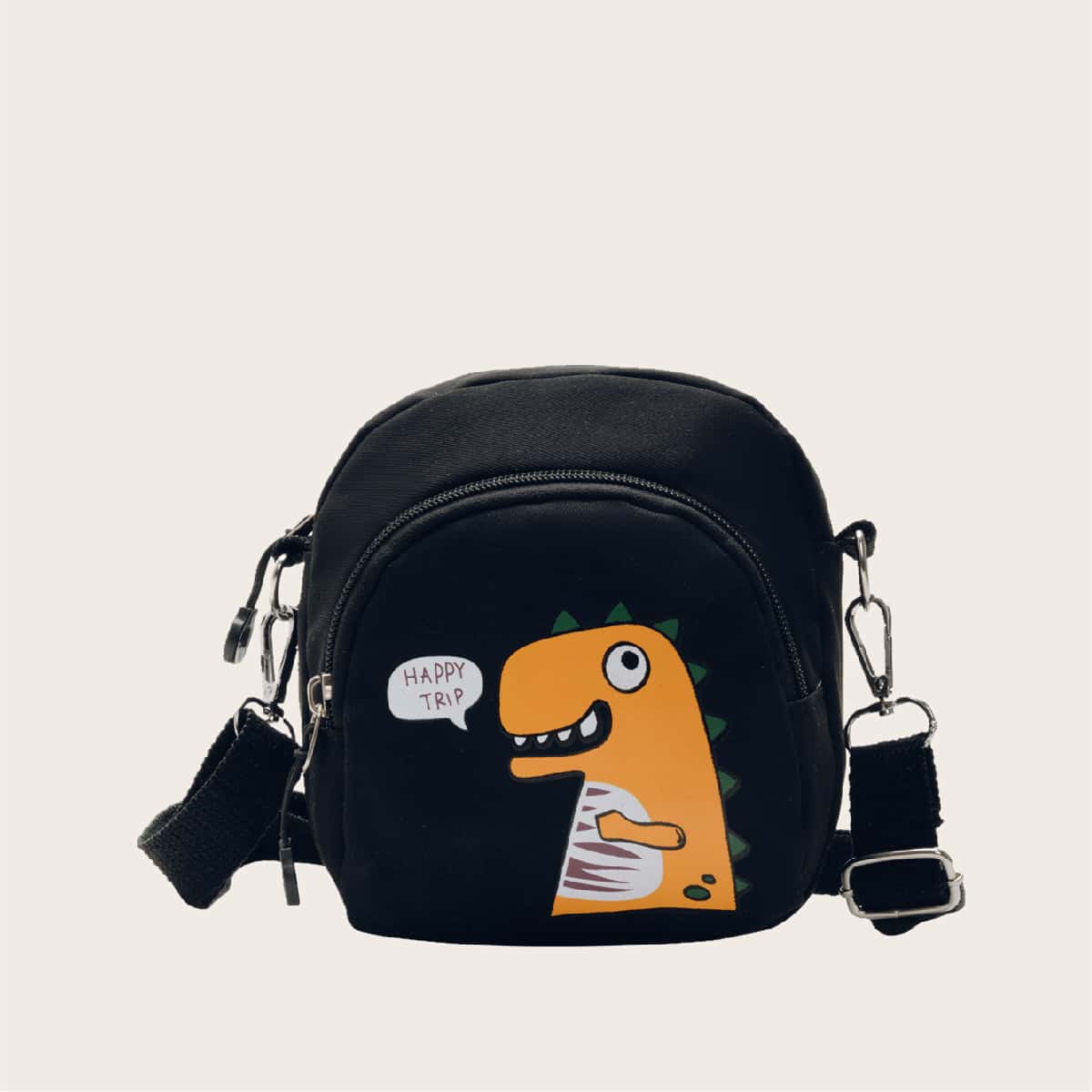 

Dinosaur Crossbody Bag, Black