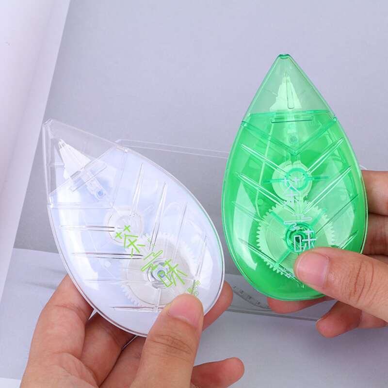 

1pc Leaf Shaped Clear Correction Tape, Multicolor