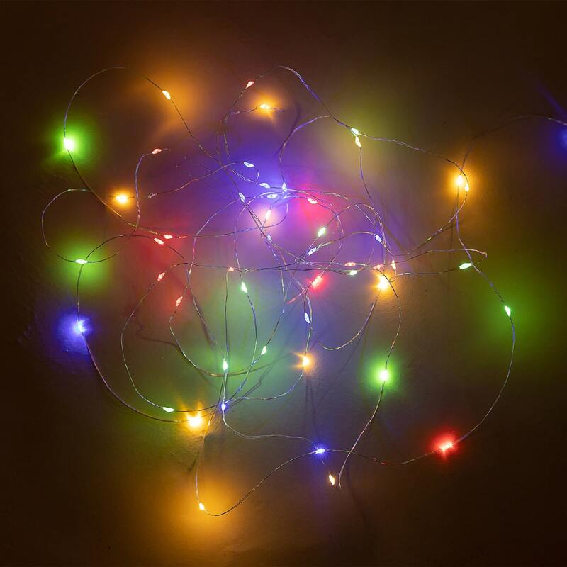 

50pcs Bulb Copper String Light, Beige