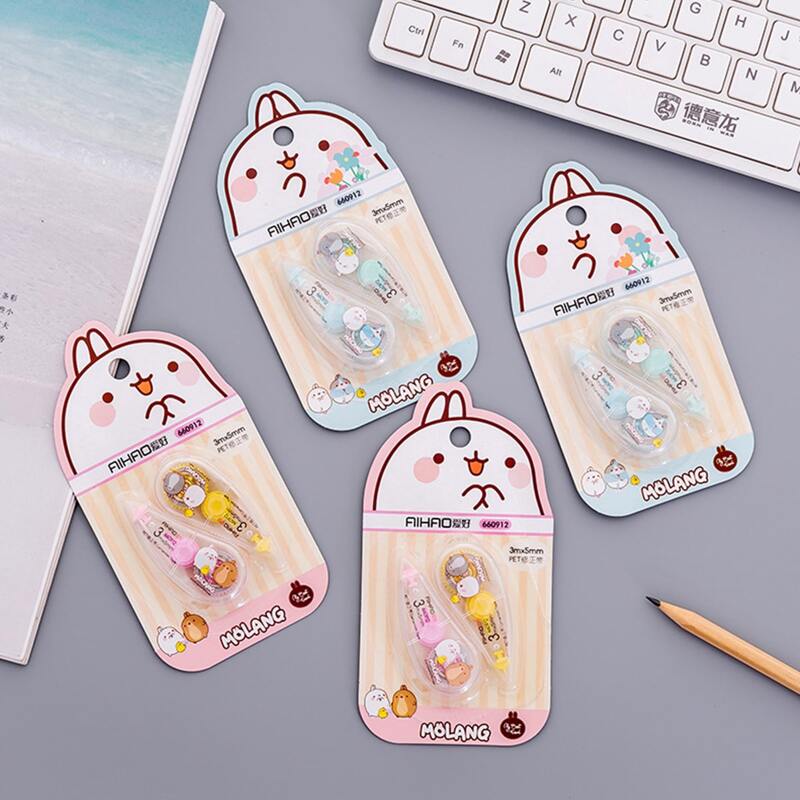 

2pcs Random Cartoon Correction Tape, Multicolor