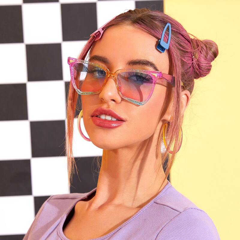 

Colorful Frame Sunglasses, Multicolor