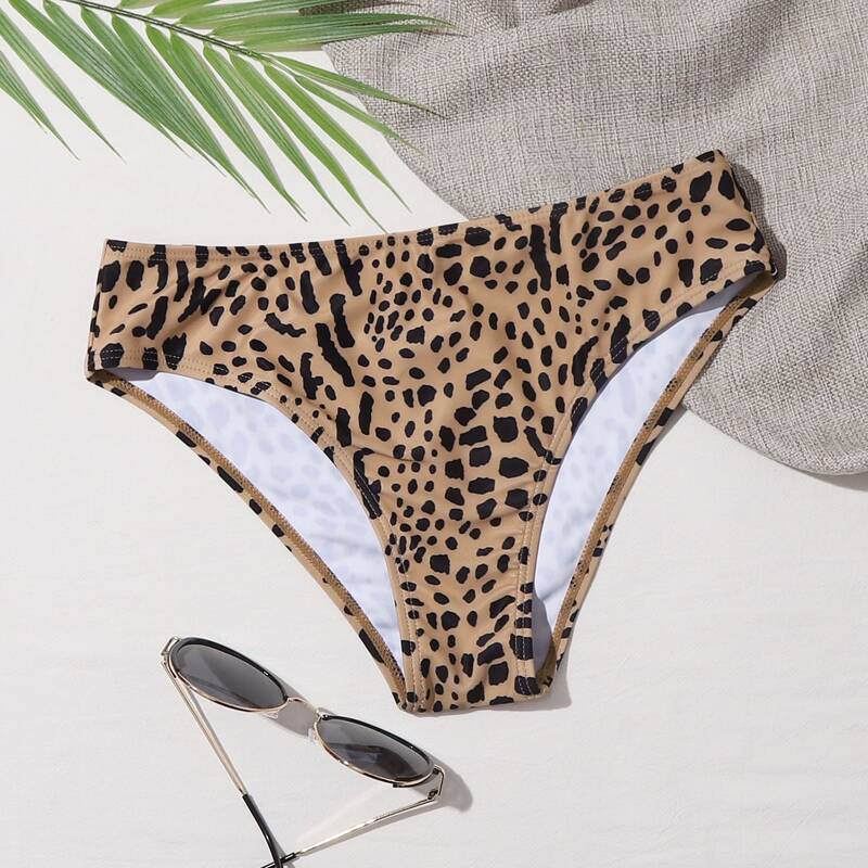 

Allover Print Bikini Panty, Brown