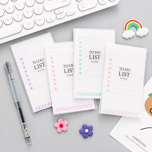 

1pack Schedule Random Memo Pad, Multicolor