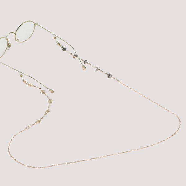 

Flower Charm Glasses Chain, Gold