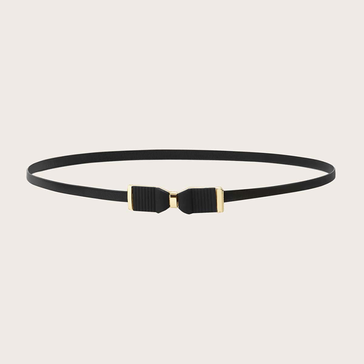 

Bow Skinny Belt, Black