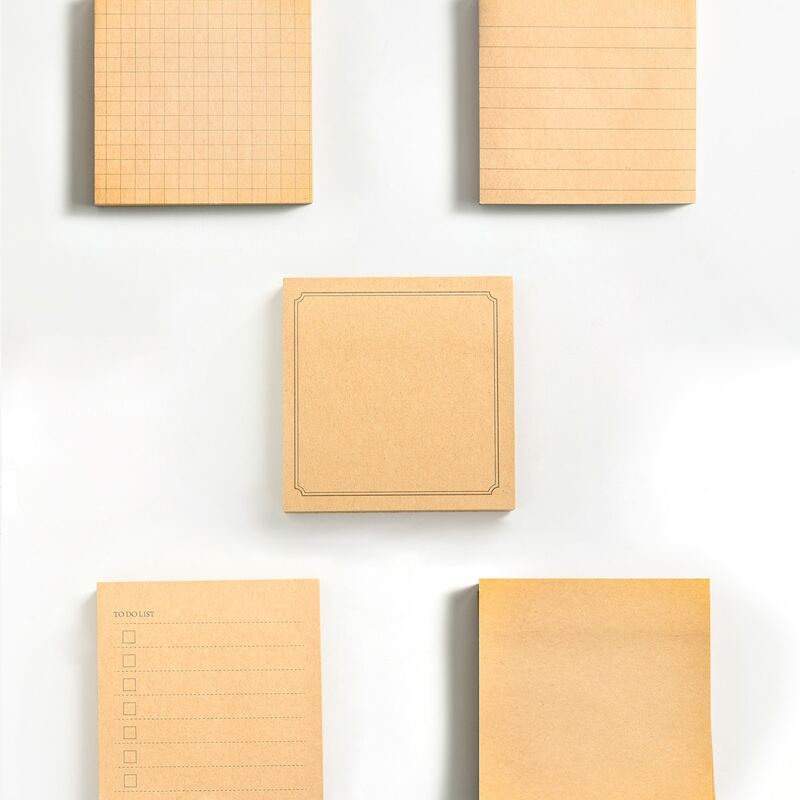 

1pack Solid Sticky Note, Khaki