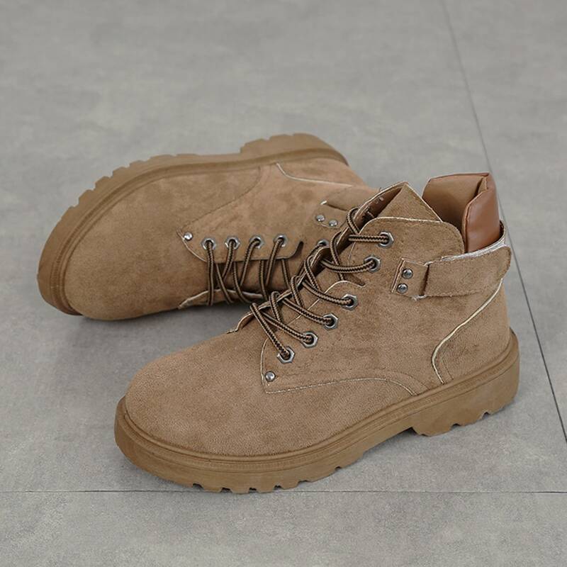 

Lace-up Combat Boots, Camel