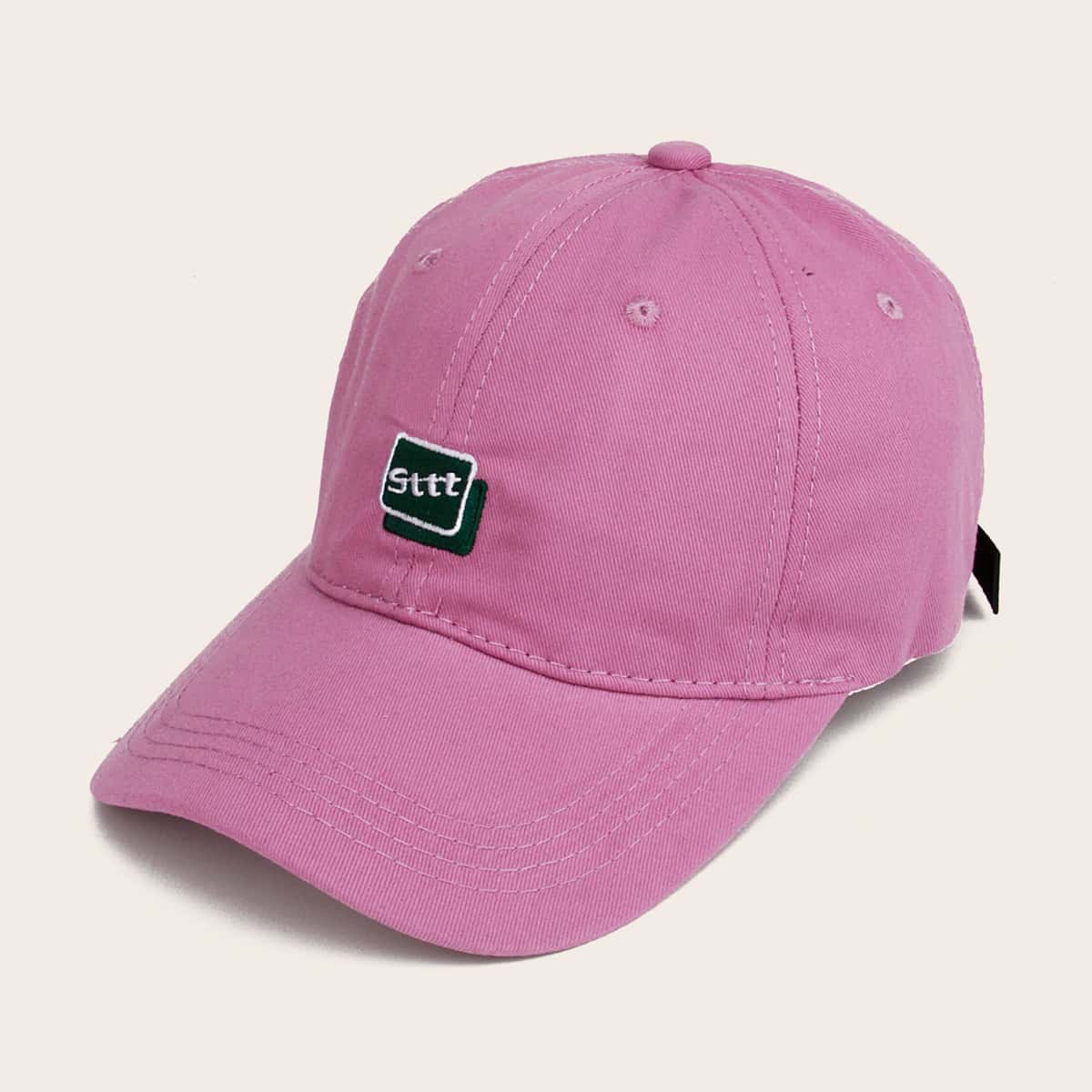 

Guys Letter Embroidered Baseball Cap, Pink