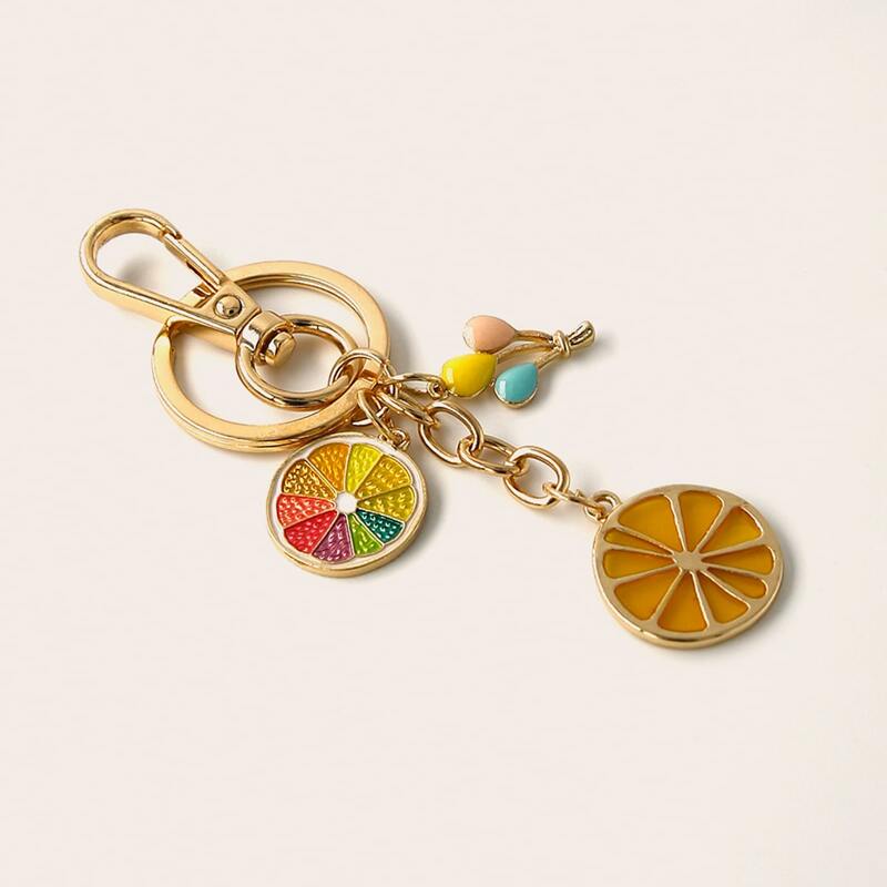 

Lemon Charm Keychain, Orange