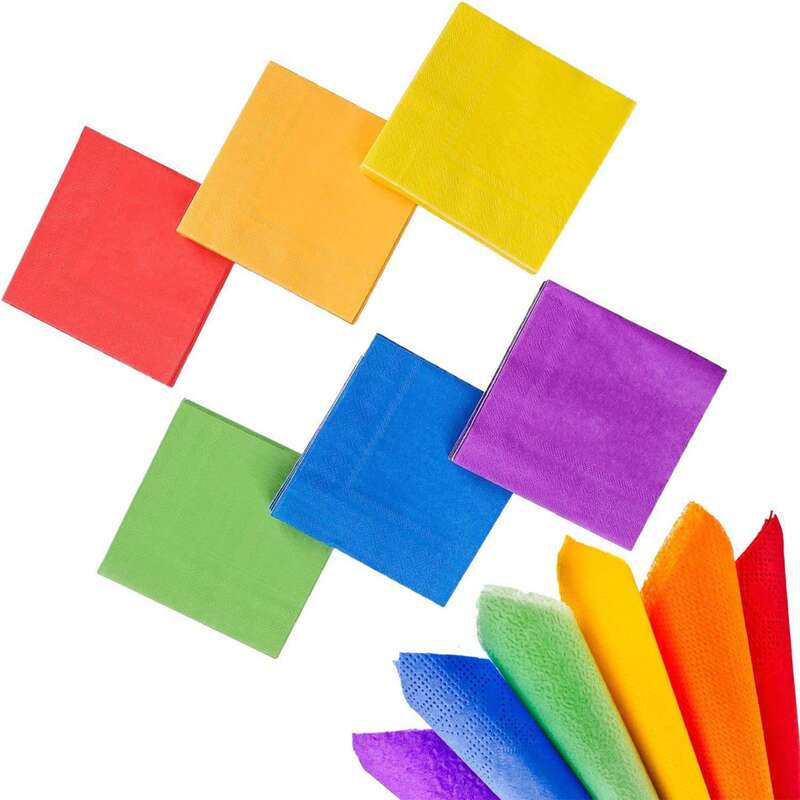 

20pcs Random Color Napkin Paper, Multicolor