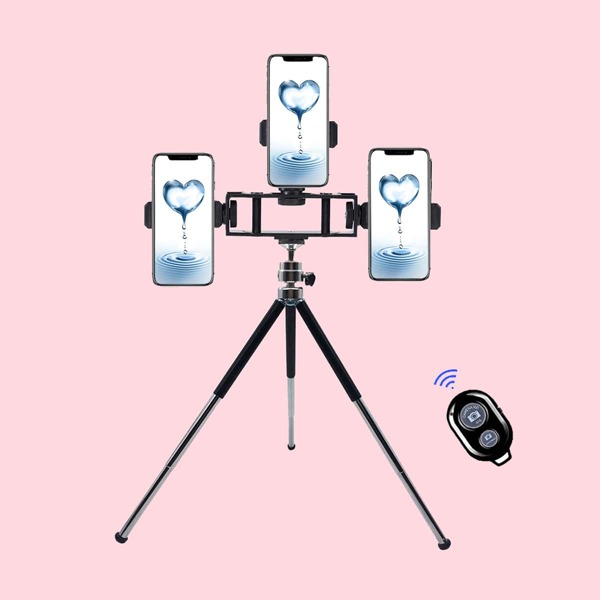 

Three Position Tripod Phone Holder, Black