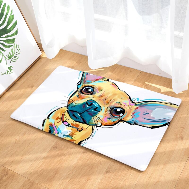 

Dog Print Floor Mat, Multicolor