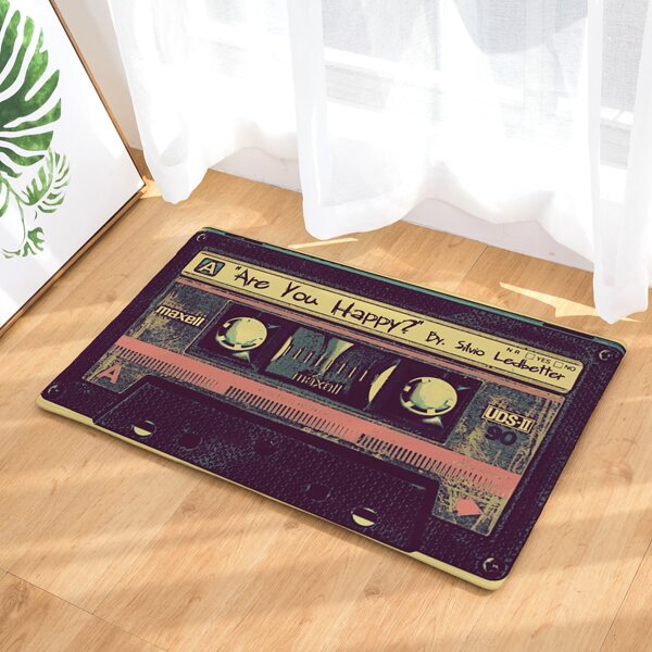 

Magnetic Tape Print Floor Mat, Multicolor