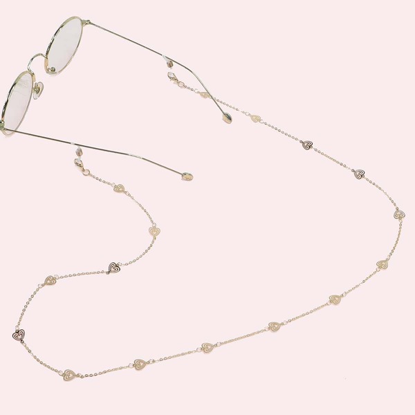 

Heart Decor Glasses Chain, Gold