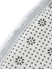 Geometric Leaf Print Floor Mat