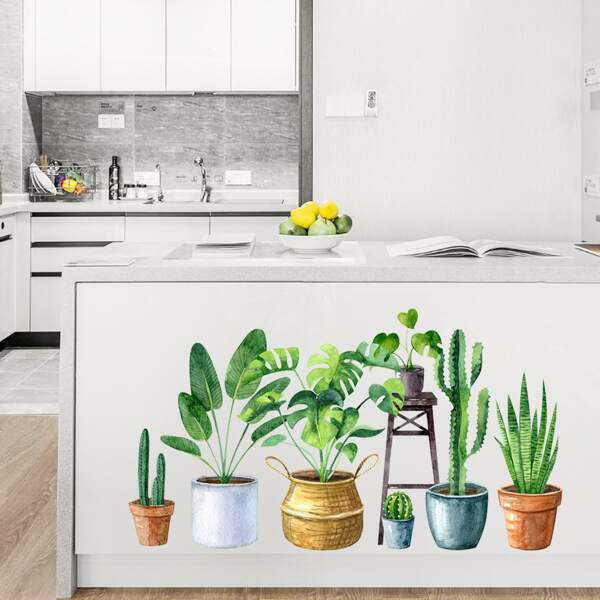 

Plant Print Wall Sticker, Multicolor
