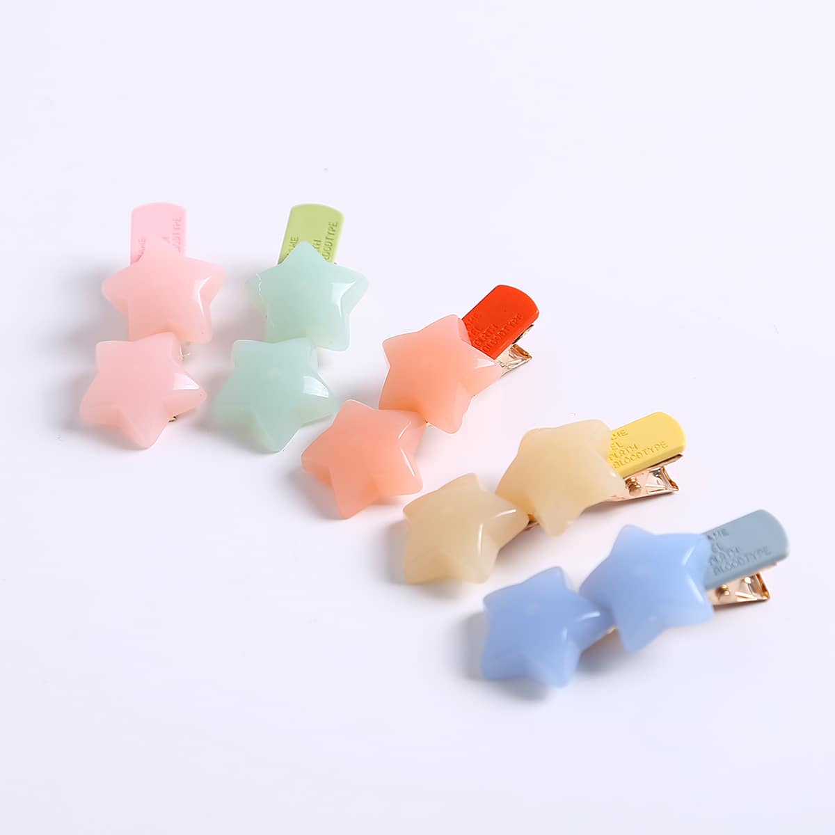 

5pcs Star Decor Hair Clip, Multicolor