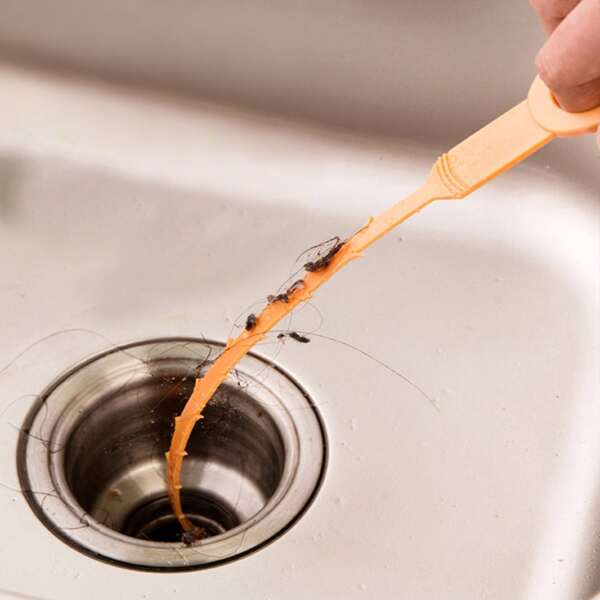 

2pcs Sewer Dredging Tool, Orange