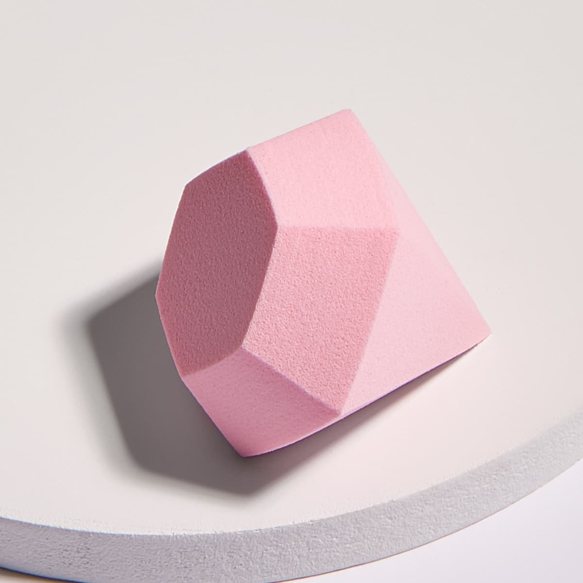 

1pc Diamond Shaped Makeup Sponge, Pink
