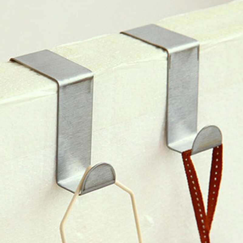 

2pcs Stainless Steel Hanging Hook, Silver