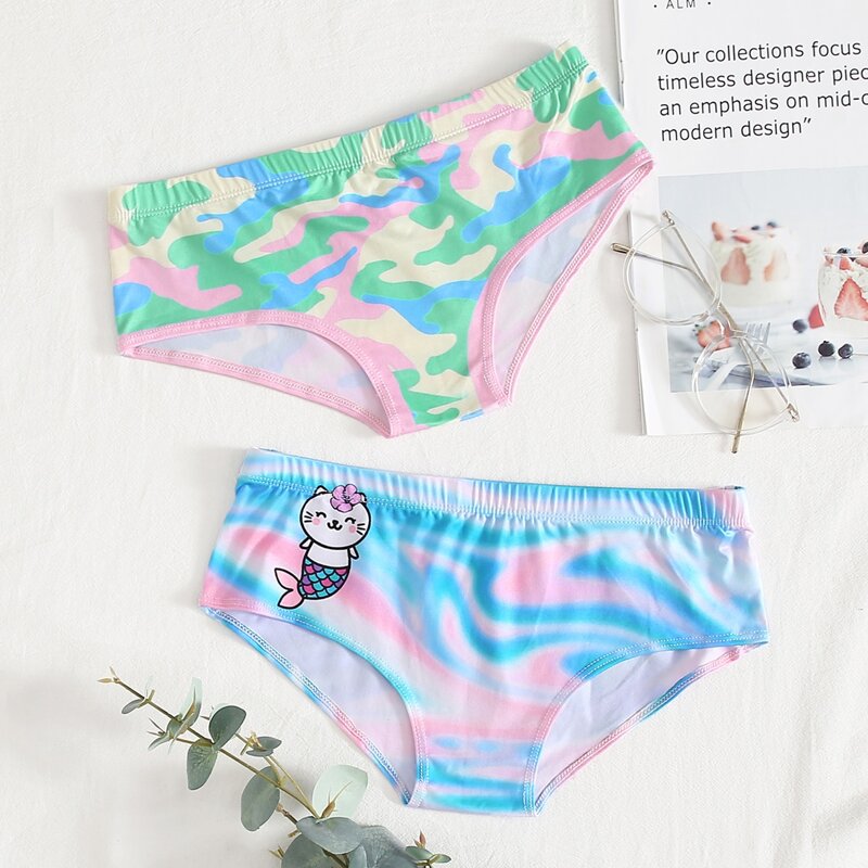 

2pack Camo & Tie Dye Panty Set, Multicolor