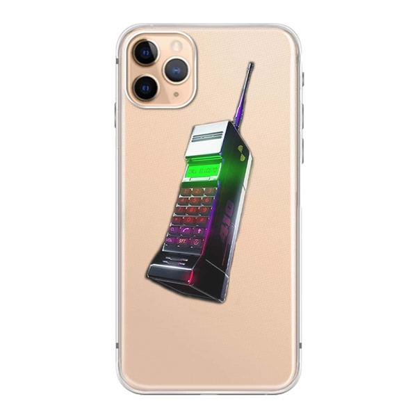 

Прозрачный чехол для iPhone с принтом "мобильный телефон" 1шт