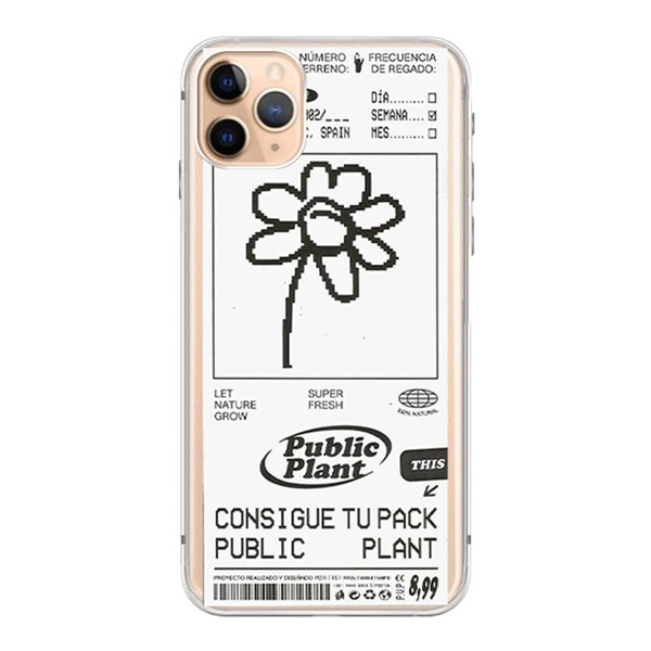

Чехол для iPhone с текстовым принтом 1шт, Прозрачный