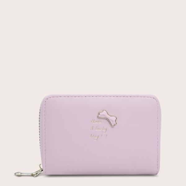 

Bow Detail Multi-compartment Purse, Pink