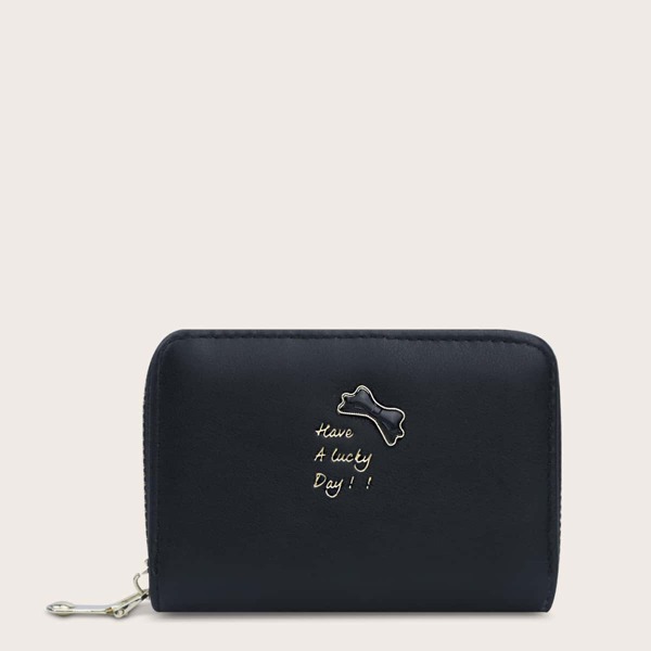 

Bow Detail Multi-compartment Purse, Black