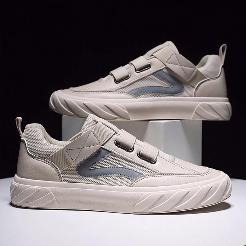 

Guys Mesh Panel Low Top Sneakers, Beige