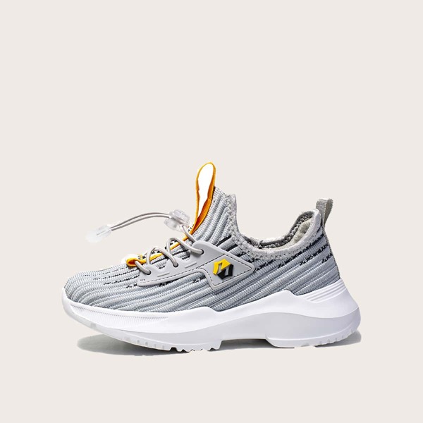 

Кроссовки на шнурках для девочек, Серые