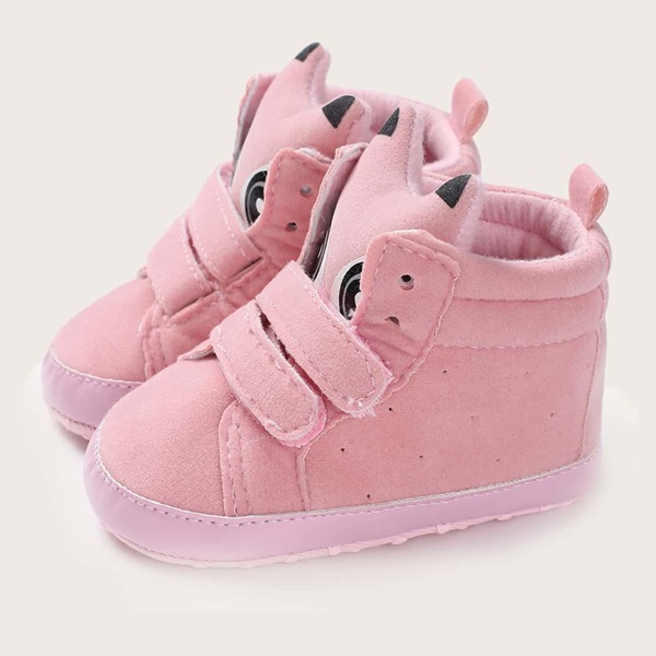 

Baby Boy Cartoon Graphic Velcro Strap Sneakers, Pink