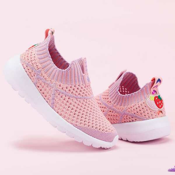 

Toddler Girls Knit Slip On Sneakers, Pink
