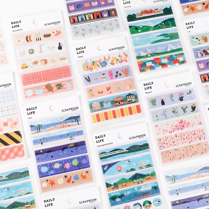 

4sheets Mixed Pattern Random Sticker, Multicolor