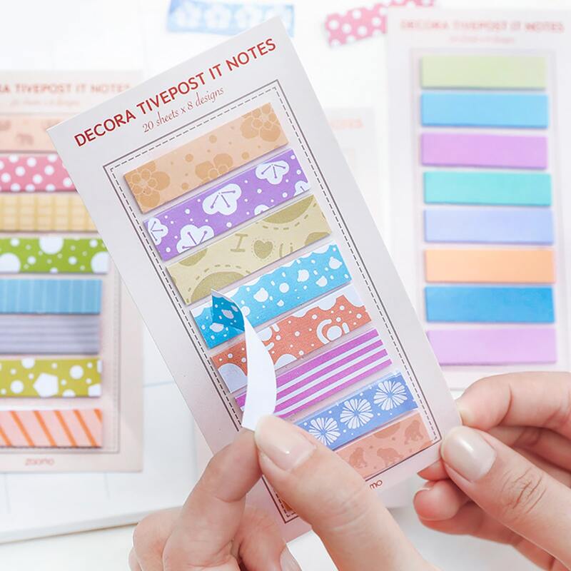 

1pack Mixed Pattern Sticky Note, Multicolor