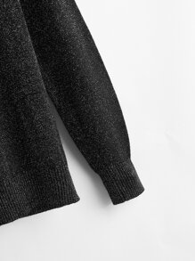 Áo len màu trơn Giải trí - màu đen - Xem 3