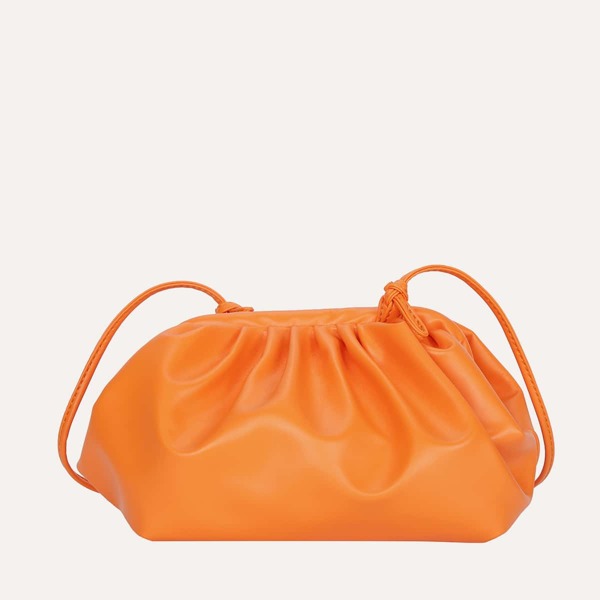 

Ruched Crossbody Bag, Orange